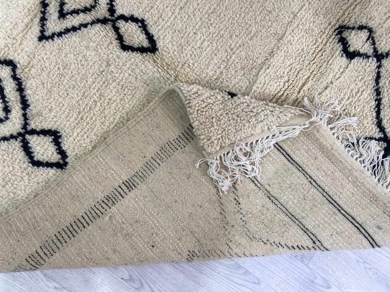 Handmade Moroccan Berber carpet 252 x 155 CM