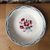 hollow round dish Nina Rosa Digoin Sarreguemines