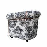 Club armchair toile de jouy