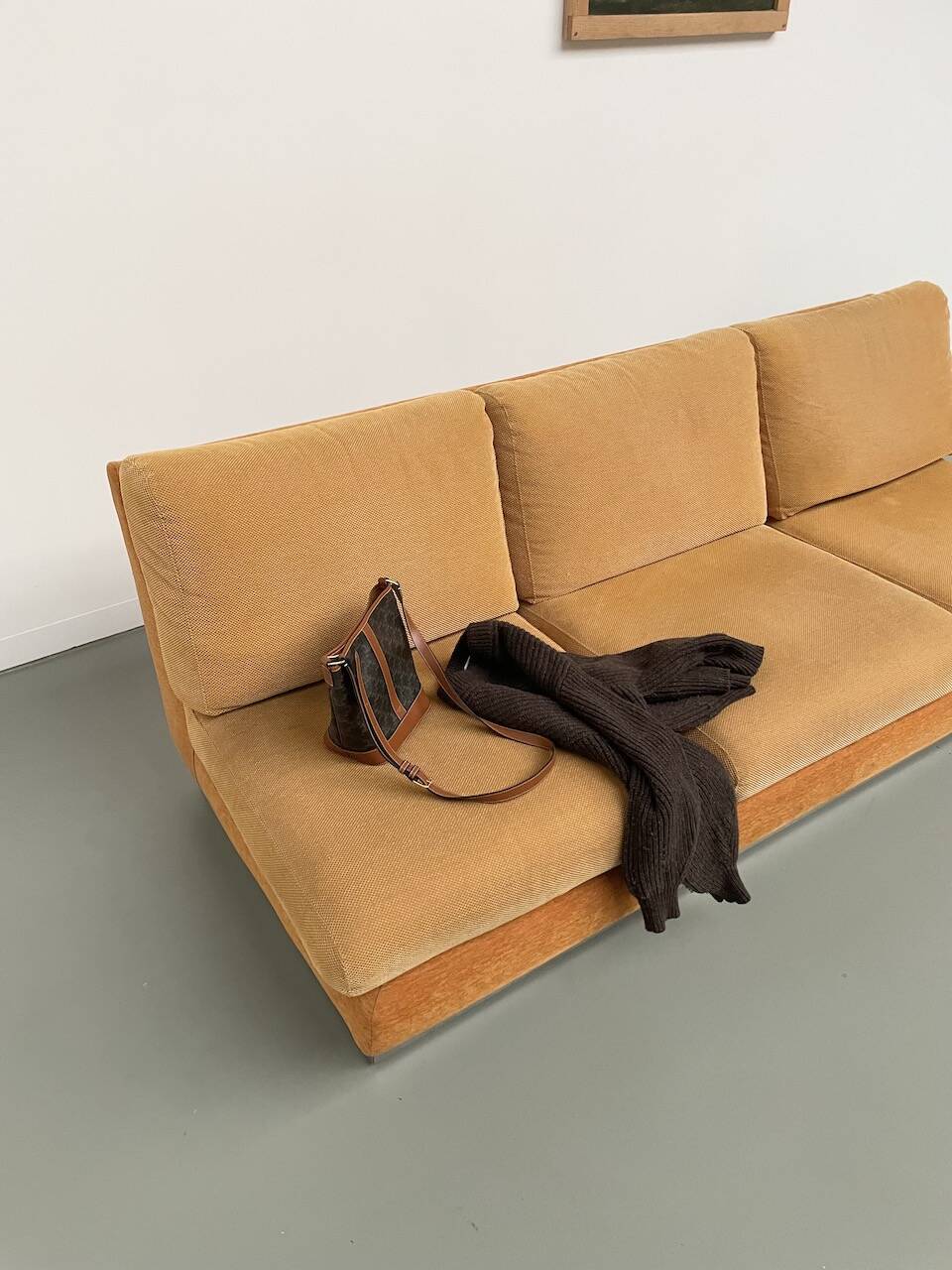 Jacques Charpentier 3-seater stainless steel sofa