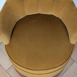 Velvet tub chair