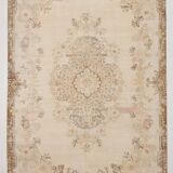 7x11 Large Handmade Wool Vintage Rug, 209x335Cm