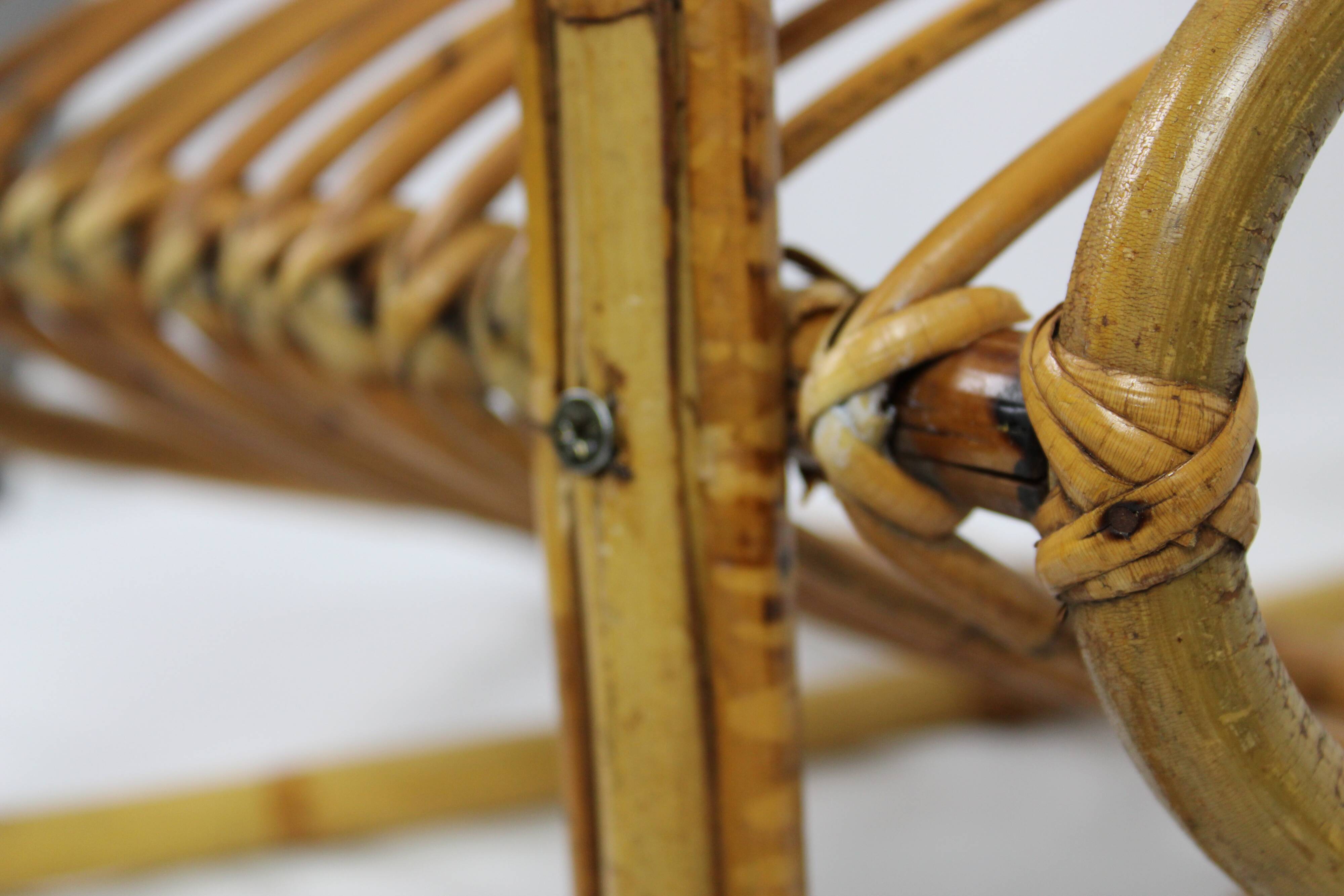 Rattan magazine holder