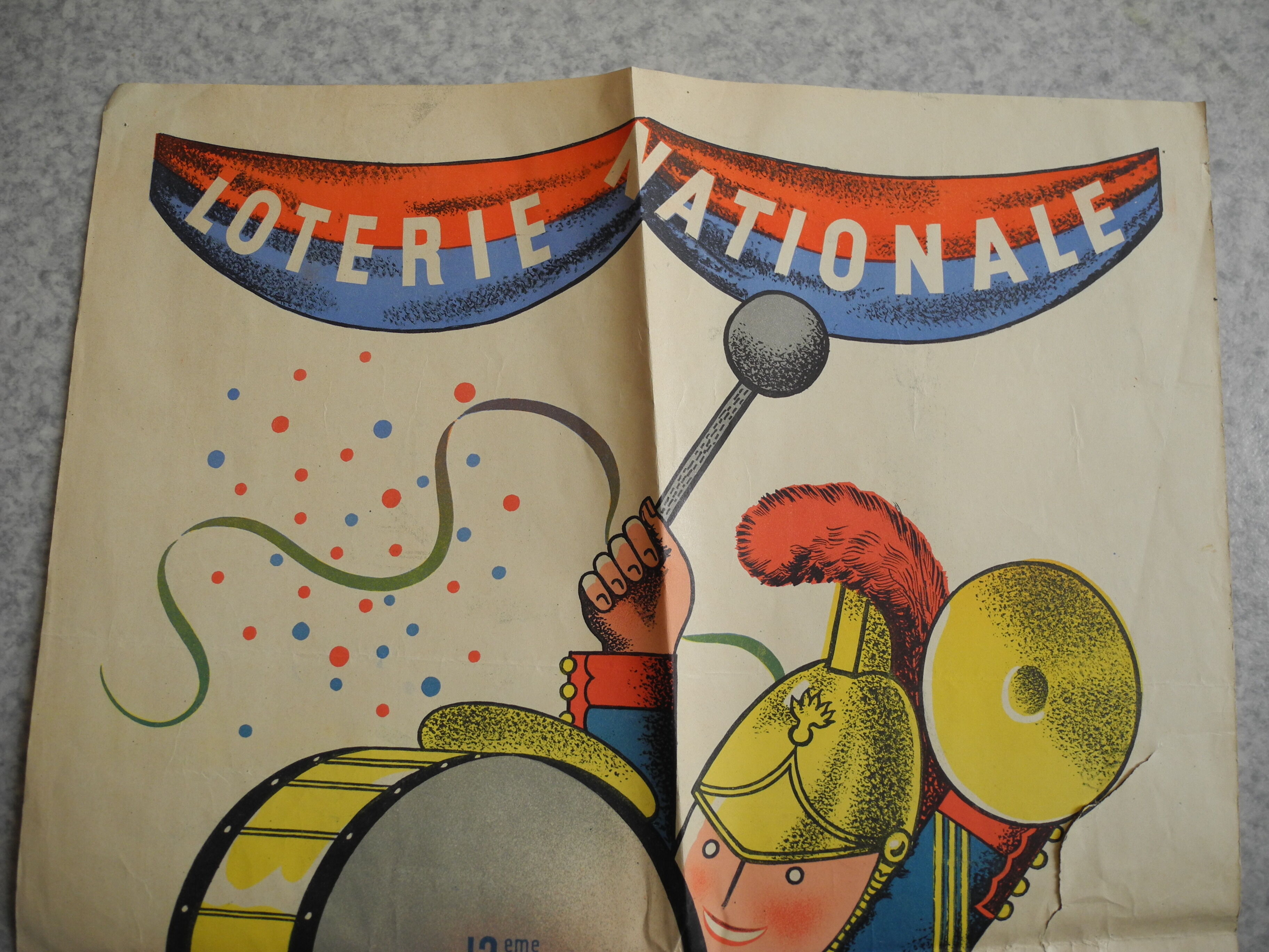 Old lottery poster July 14, 1939