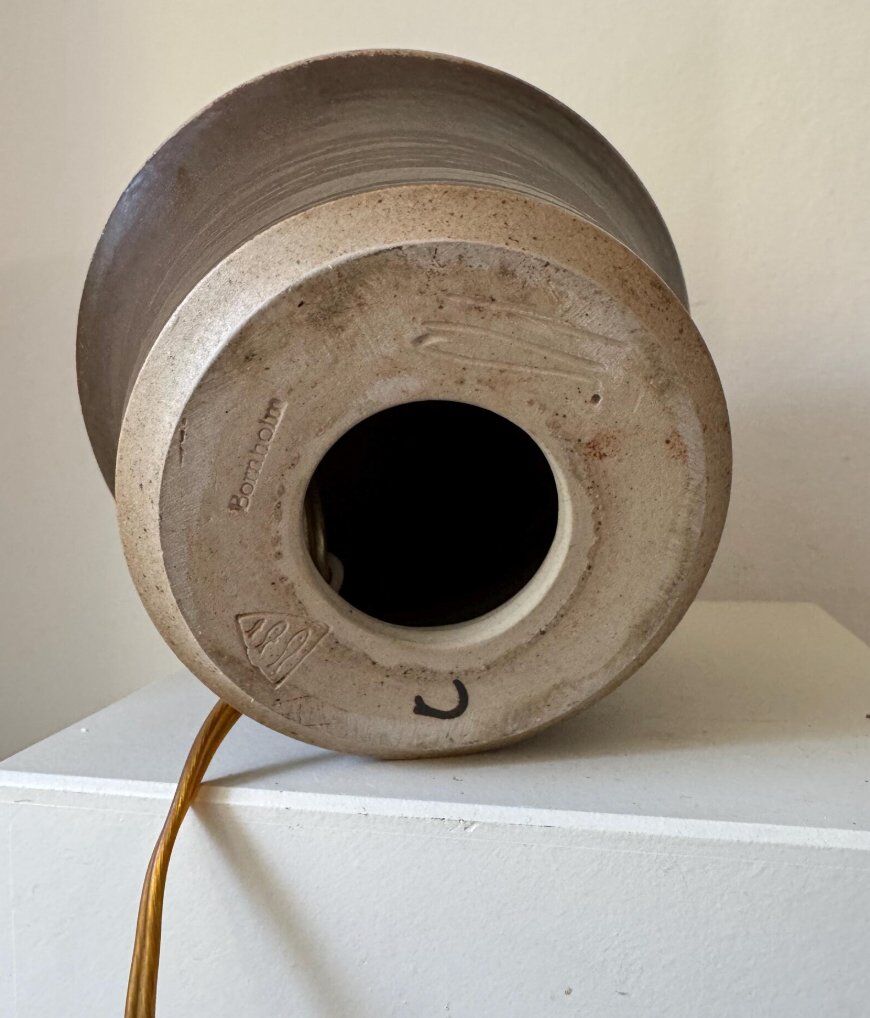 Stoneware table lamp by Marianne Starck for Michael Andersen Bornholm, Denmark, 1960s