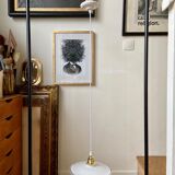 White glass hanging lamp