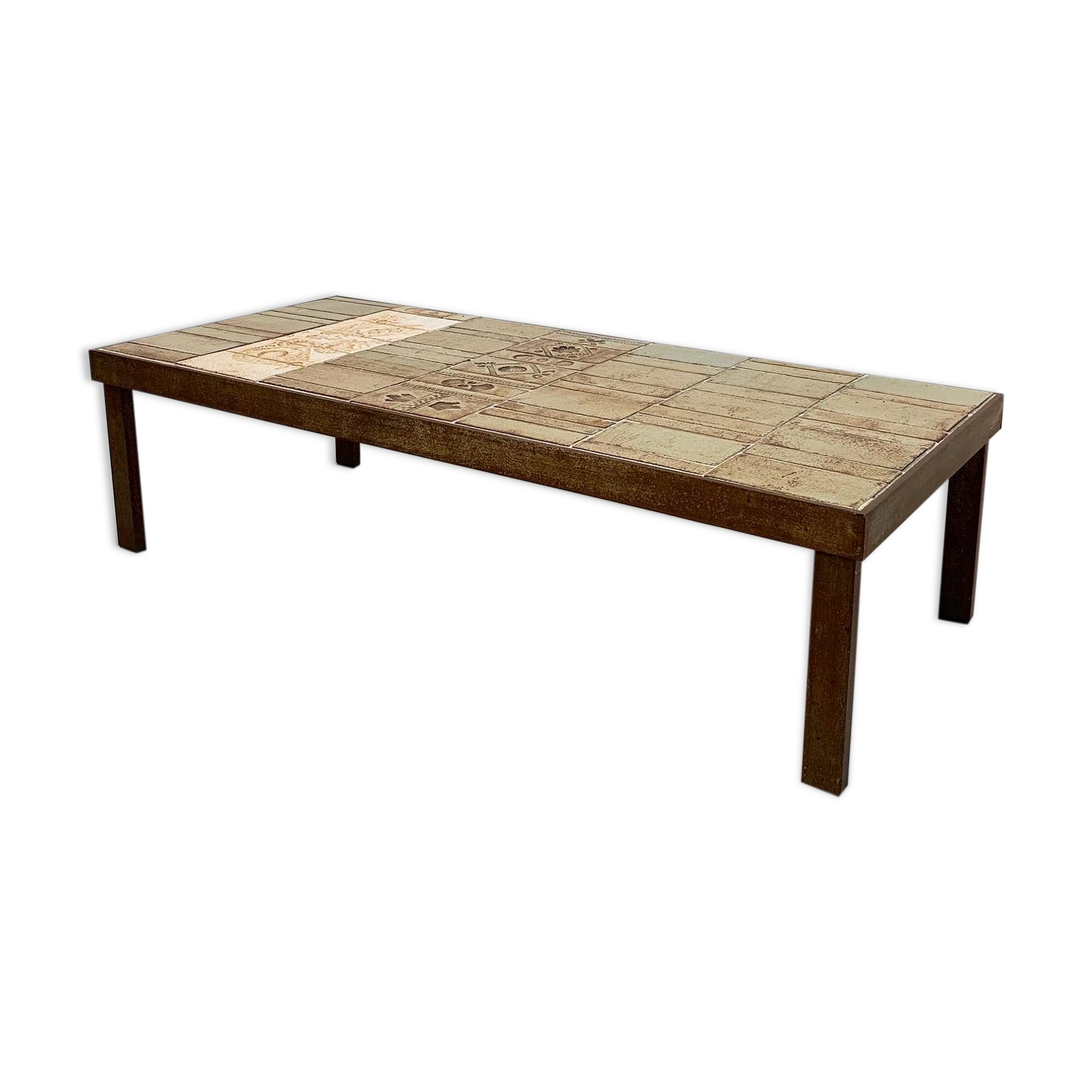 Ceramic coffee table Jean Derval Roger Capron