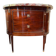 Louis XVI half-moon commode in mahogany and marble