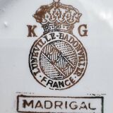 Set of 8 antique Lunéville-Badonviller plates Model "Madrigal"