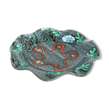 Multicolored earthenware dish