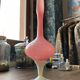 Opaline jug, Empoli glass, Tuscany, Florence (1950, Italy)