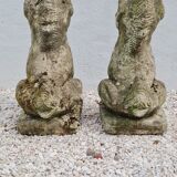 Reconstructed stone garden statues