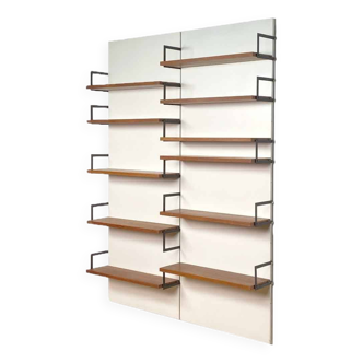 Vintage teak Japanese series wall unit by Cees Braakman for Pastoe, 1958