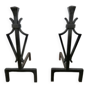 Chenets en fer forgé