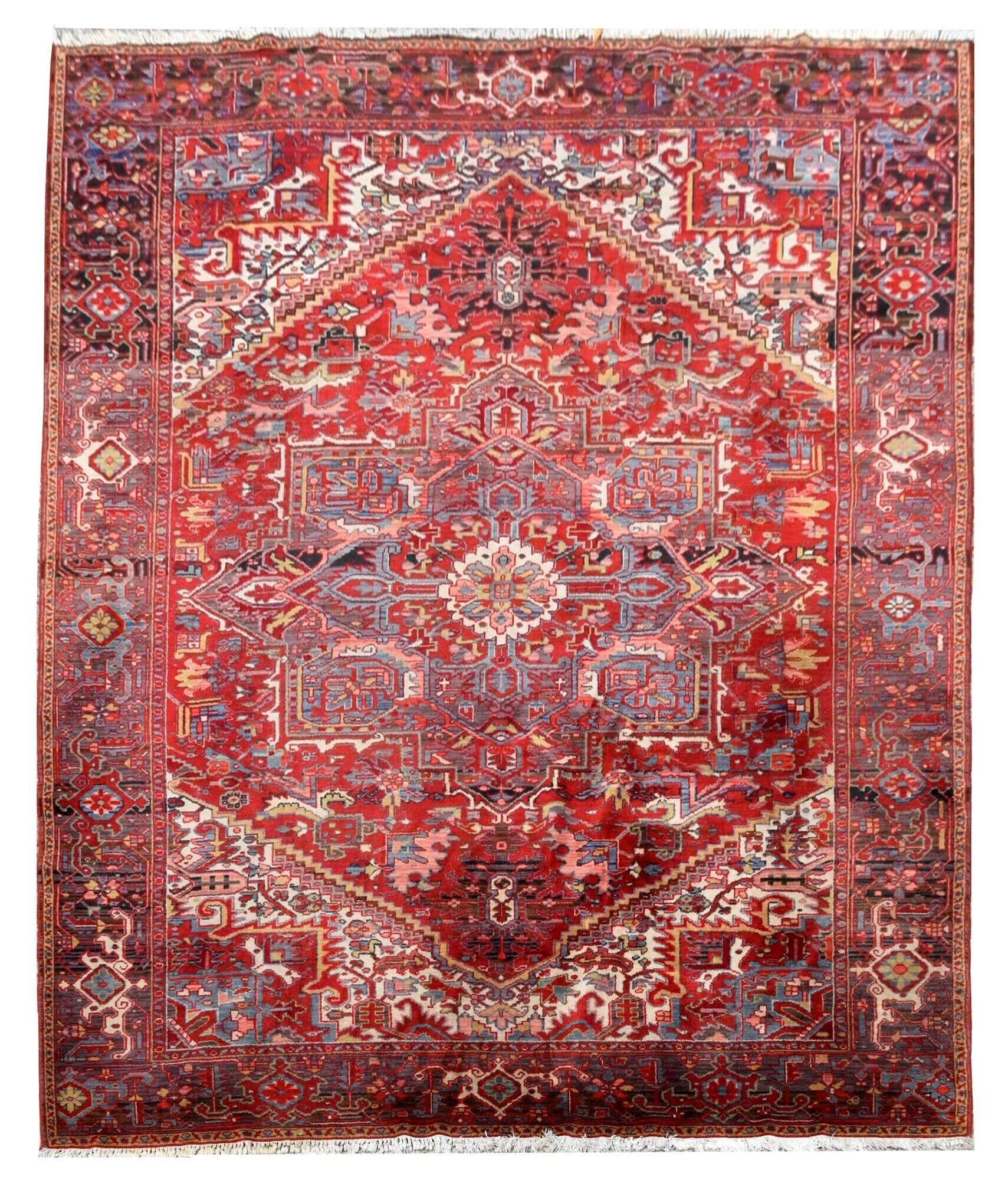 Orient Style Rug Model Hériz In Wool: 3.10 X 2.30 Meters