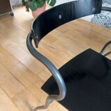 Pascal Mourgue chair black & gray metal
