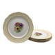 6 flat plates "L'Amandinoise" model "Coopelia"