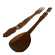 Large wooden cutlery from Africa