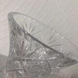 Chiseled bohemian crystal vase