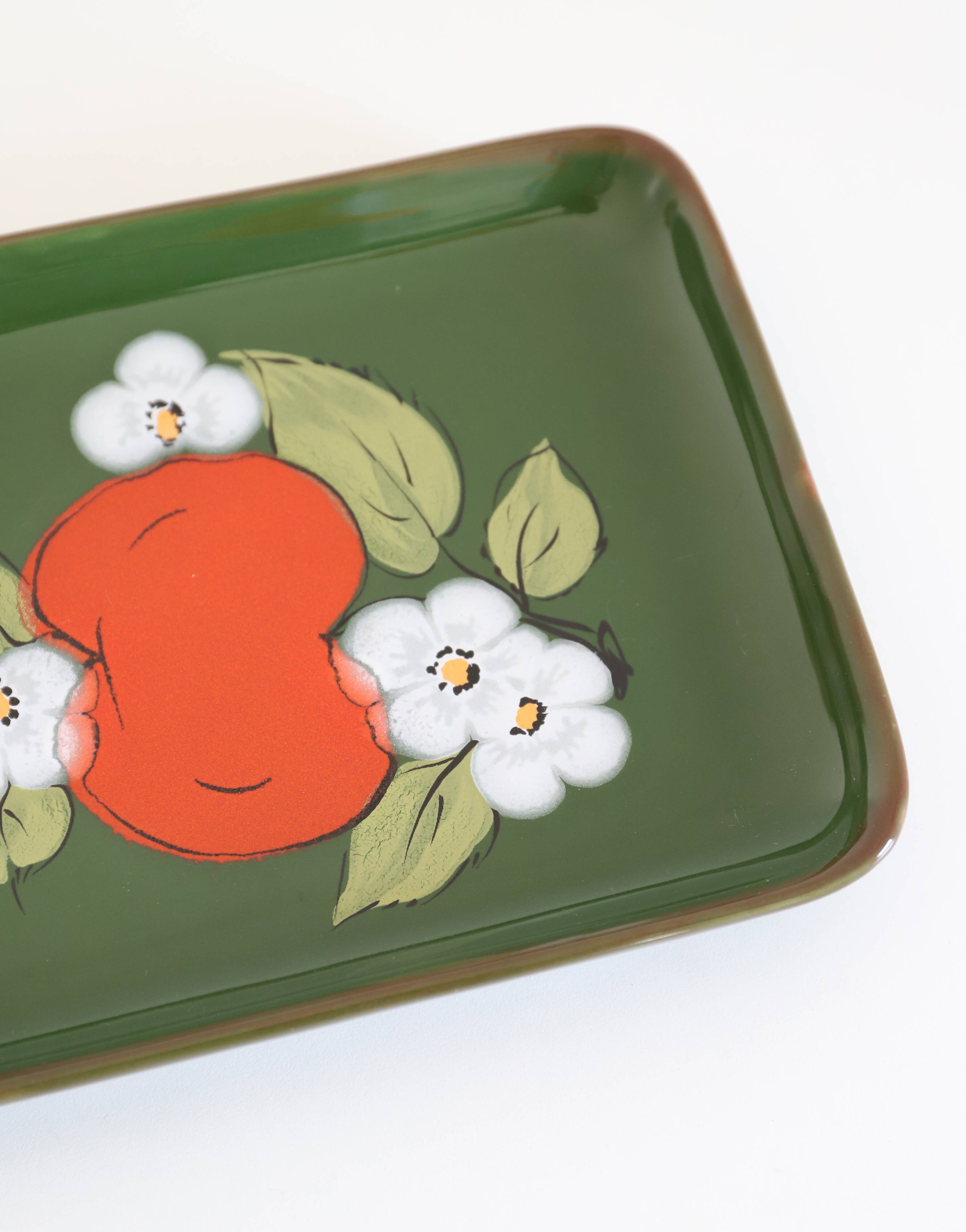 Small rectangular vintage dish '70 ZELLER KERAMIK