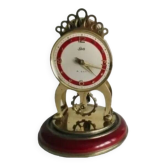German Made 8 Day Mantle Clock by Schatz - Housed Brass Mechanical Parts