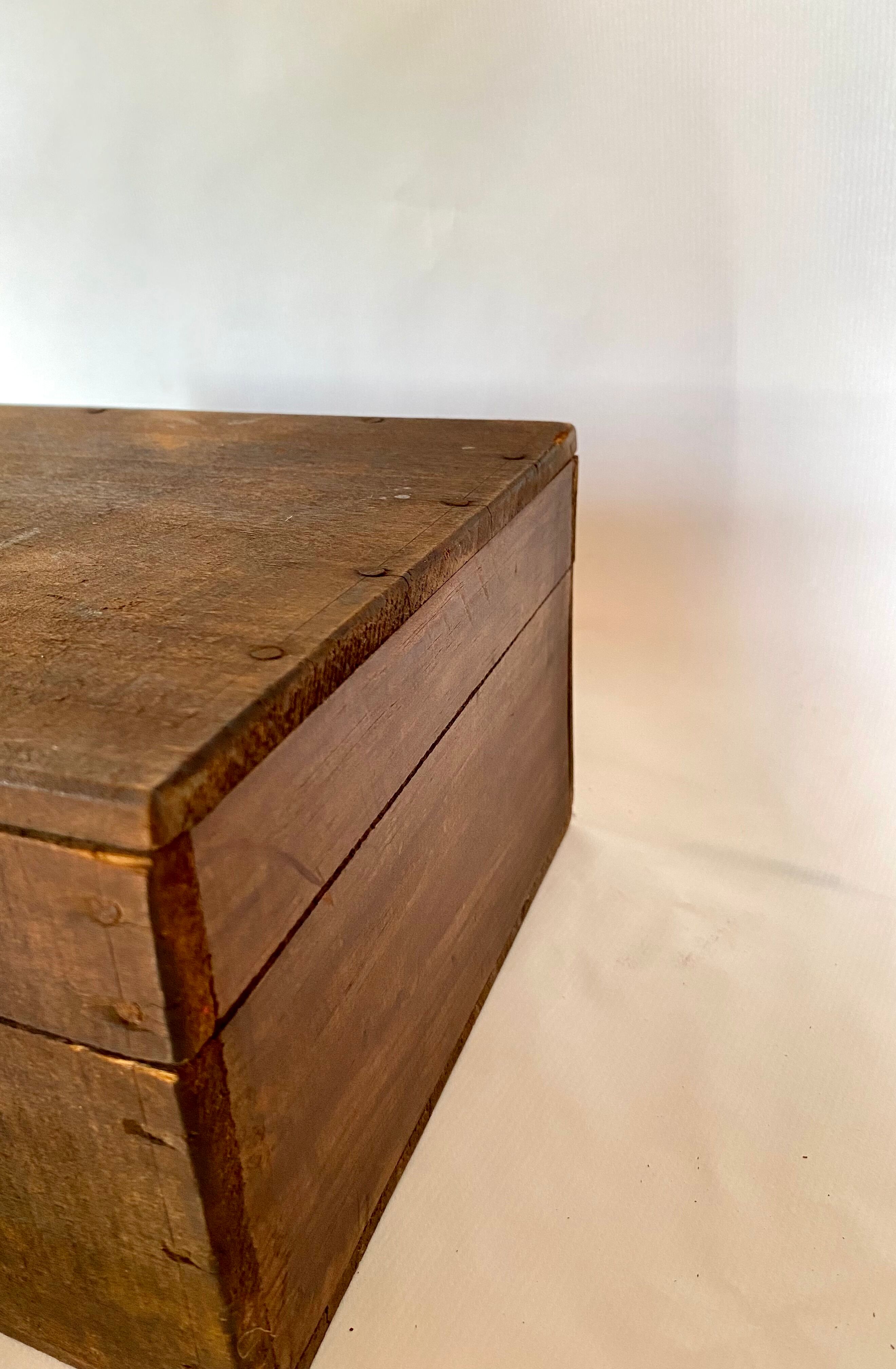 Wooden box closure iron