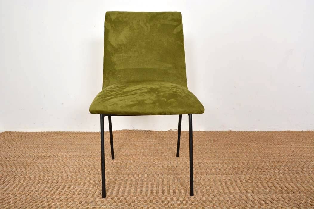 Set of 6 Paulin chairs model CM 145 produced by Meubles TV in 1954