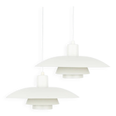 Paire de 2 suspensions vintage danoises par Poul Henningsen, Louis Poulsen