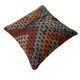 VINTAGE TURKISH KILIM CUSHION COVER , 45 X 45 CM