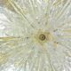 Splendid large size Italian Murano glass yellow and transparent ceiling light