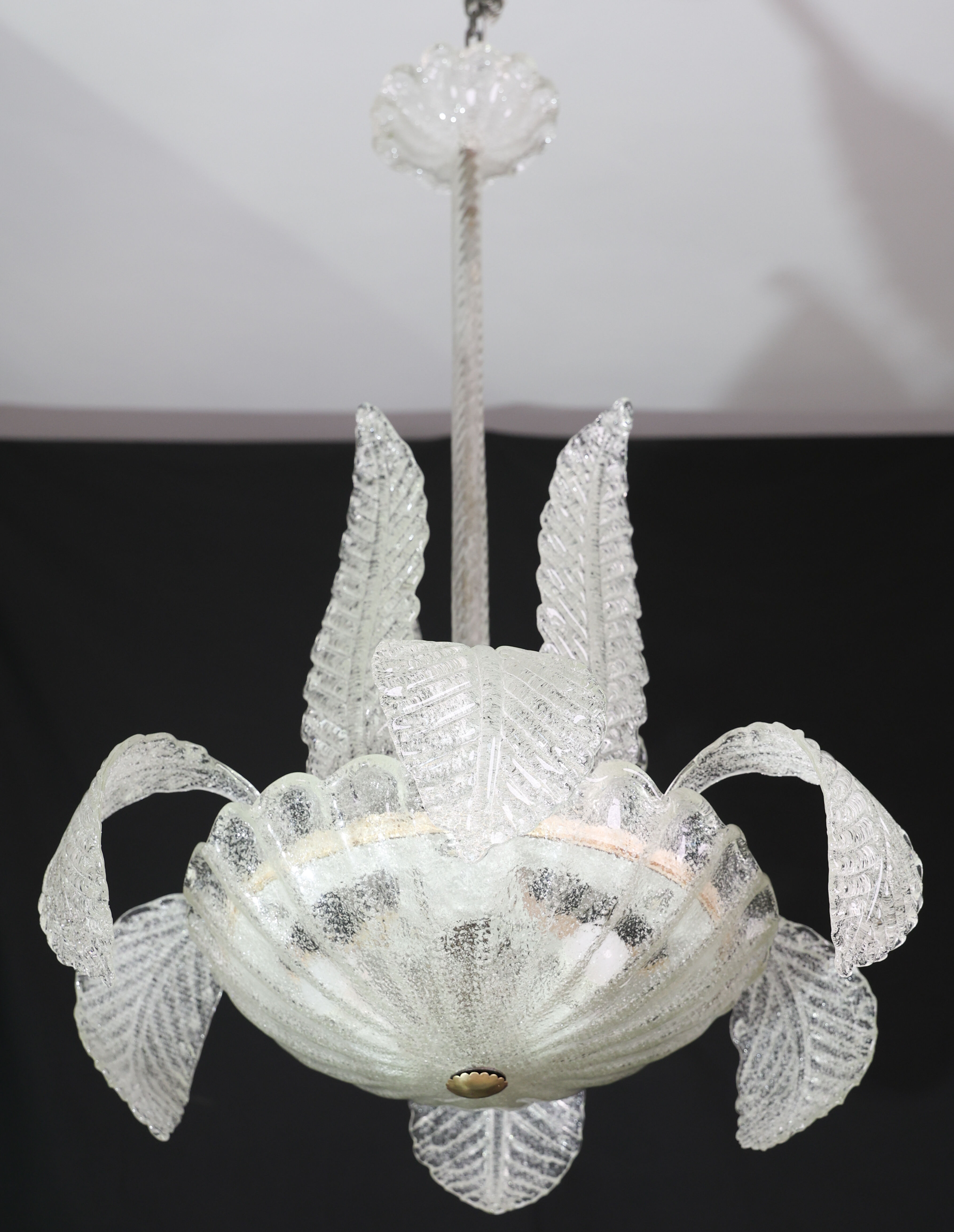 Lustre Art Déco élégant Barovier e Toso, Murano