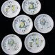 Set of 6 vintage Royal Sphinx Maastricht plates – Folk decor