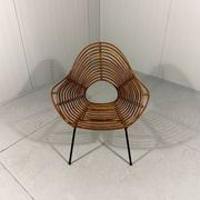 Rattan easy chairs by Rohé Noordwolde, Netherlands 1950-60’s