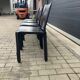 4 black Cassina Cab chairs by Mario Bellini