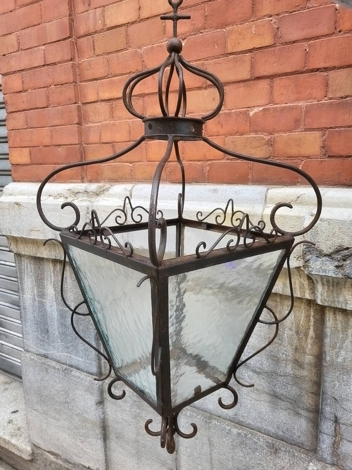 Wrought iron lantern
