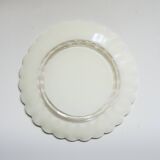 Set of 10 dessert plates flowers petals daisy Duralex Made in France 70s