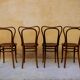 Set of 4 chairs Bistro, model n ° 55, by Jacob and Josef kohn