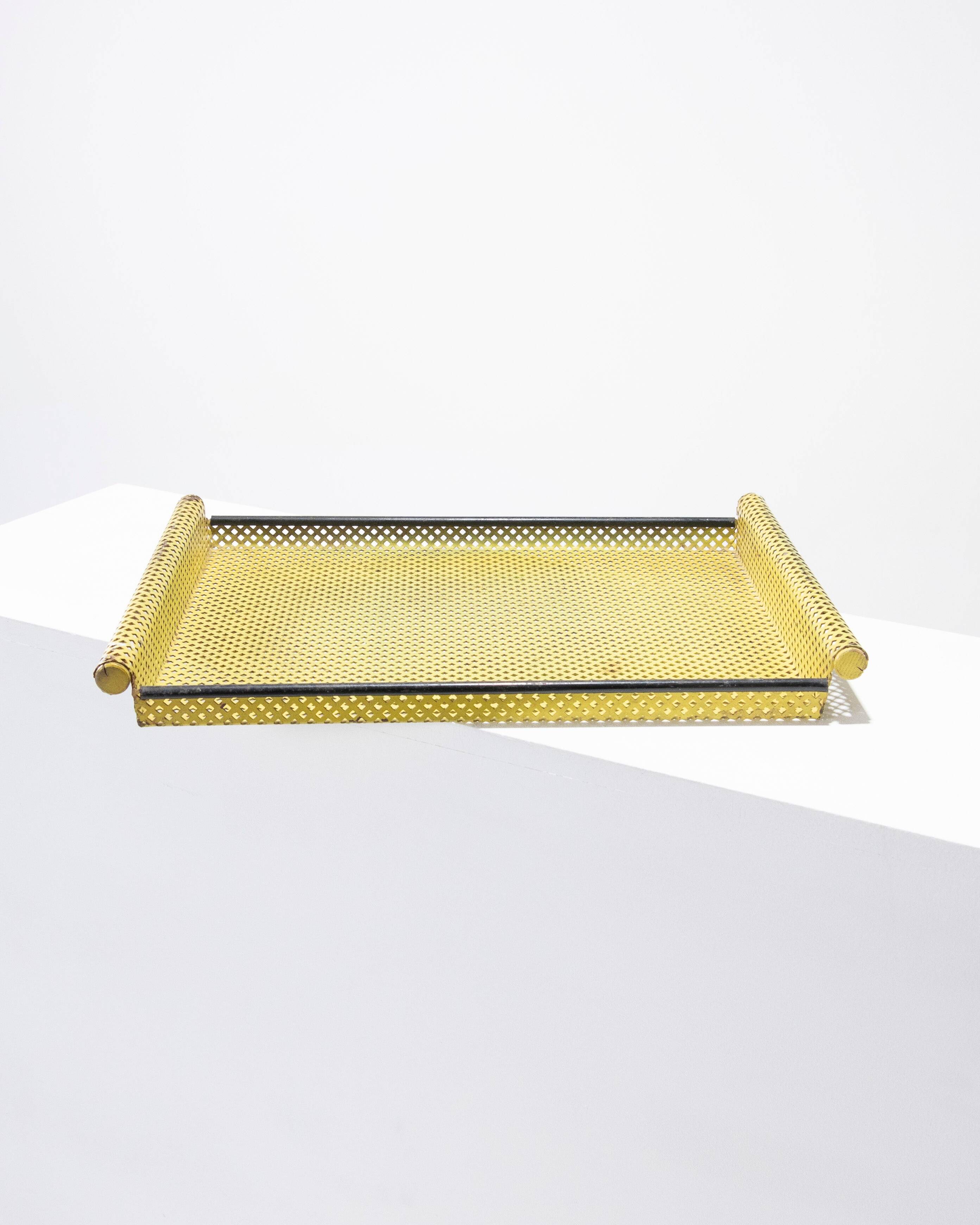 PERFORATED SHEET METAL TRAY, MATHIEU MATEGOT, 1950s