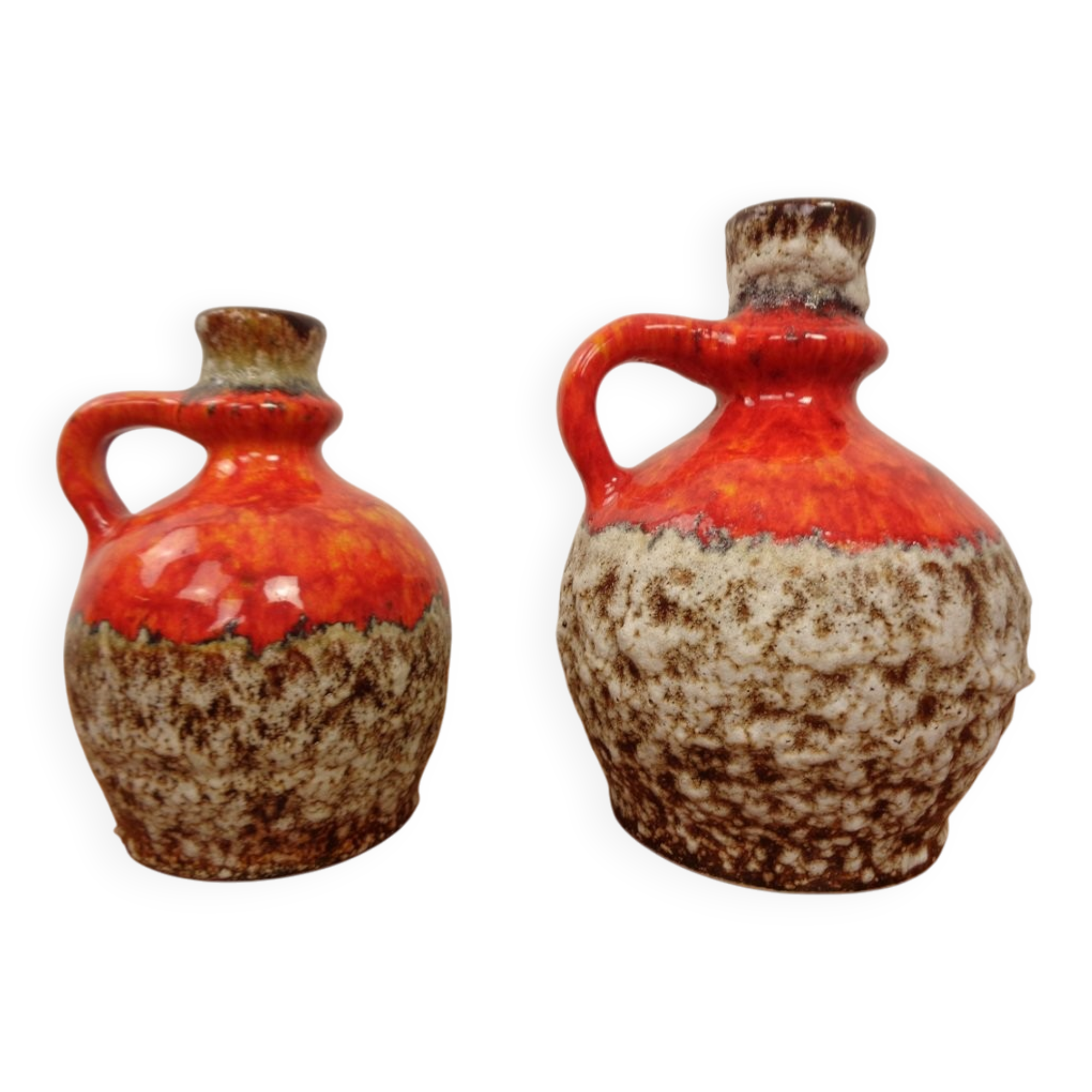 Fat Lava ceramic vases from Jopeko, 1970s, set of 2.