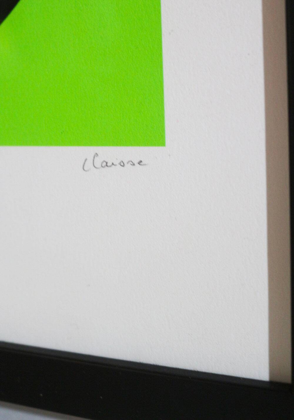 Geneviève Claisse - Signed screen print