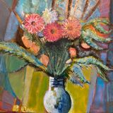 Flowers signed Duret