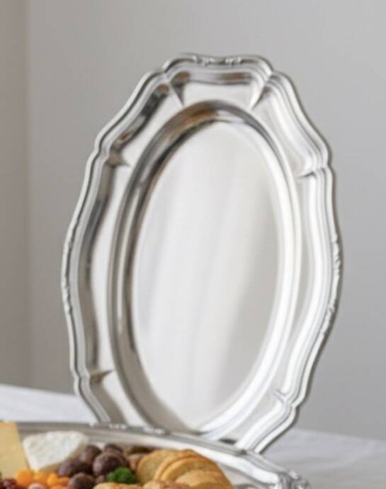 Set of stainless steel dishes - 1980s design