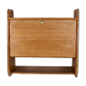 Secretary and shelf hanging in elm.