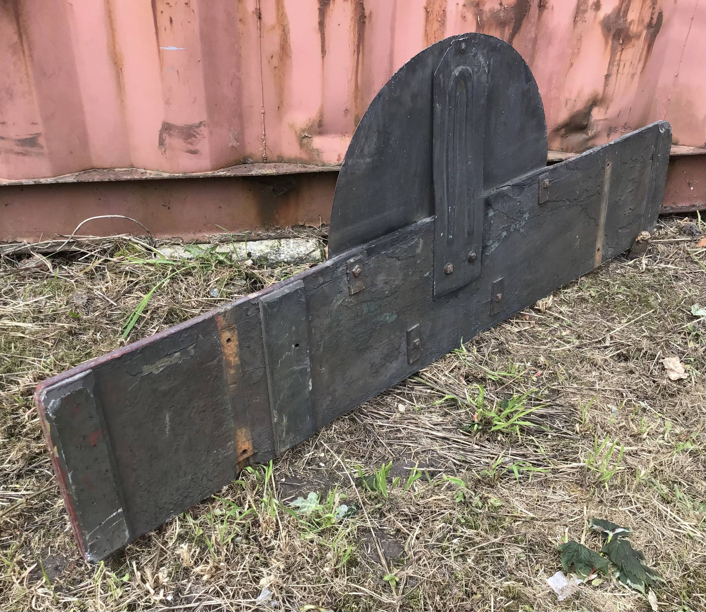 Old Brussels tram nameplate sign