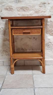 Rattan bedside