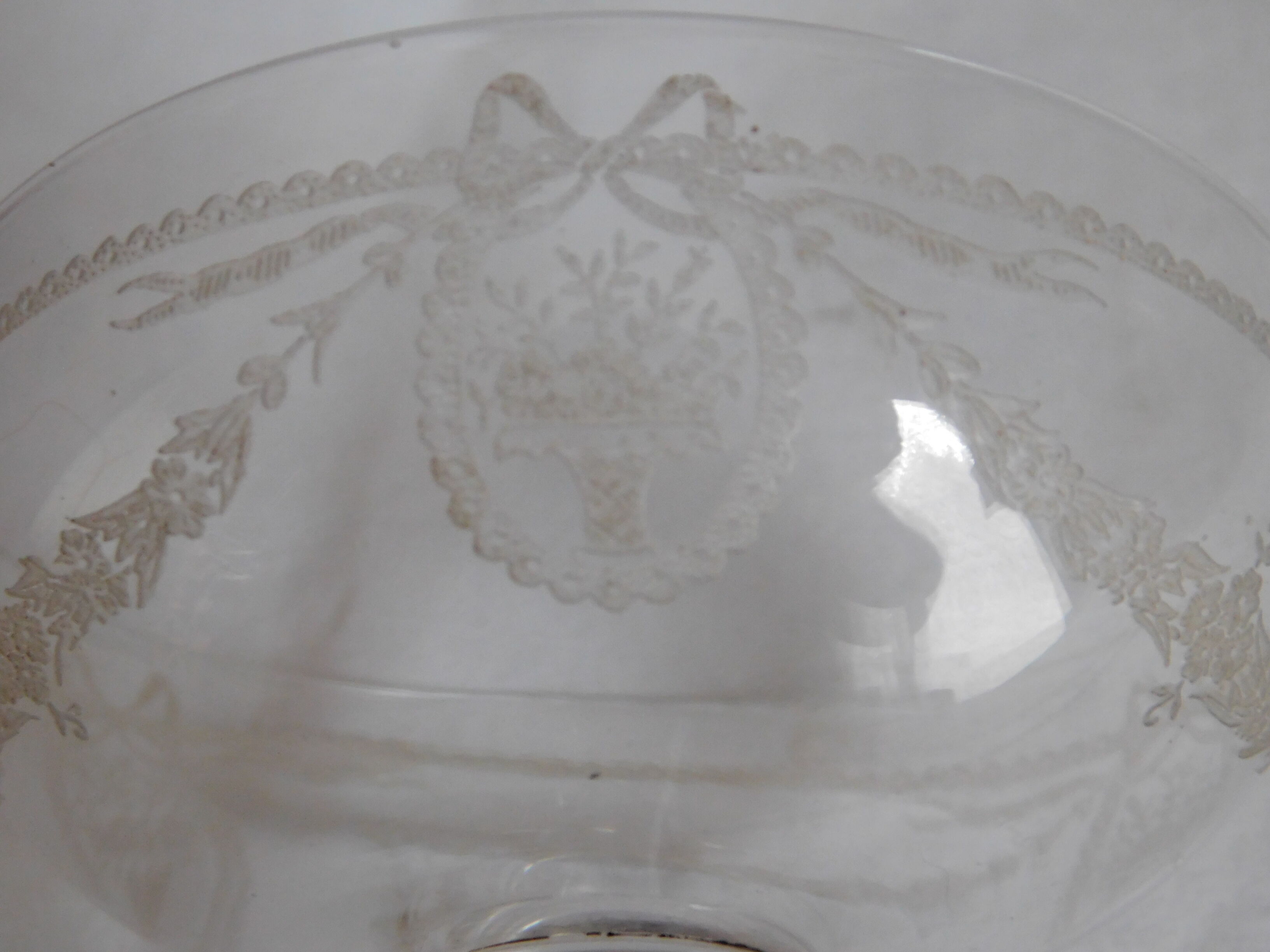 6 coupes à champagne Saint Louis  modèle Sapho cristal gravé