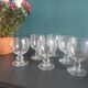 Vintage French set of 6 large water cups from Biot