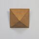 Plywood Pyramid Wall Sculpture – Geometric Hanging Art, Europe, 1970s