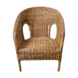 Old rattan child's armchair