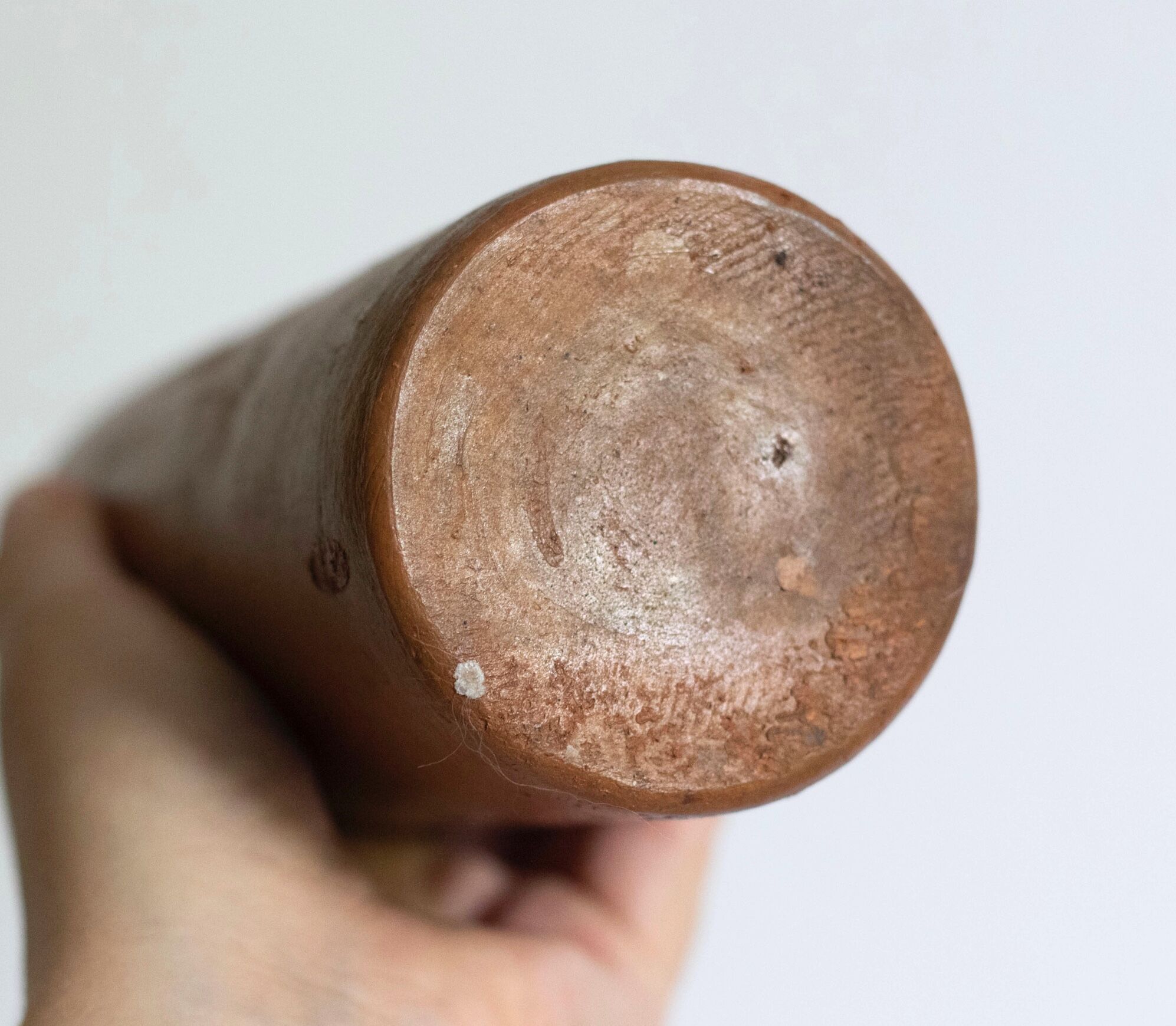 Vintage brown stoneware bottle